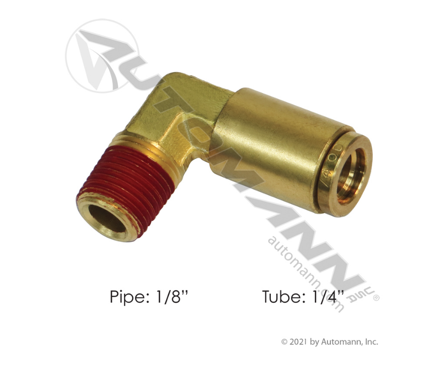 177.13B154A - Brass PLC Male Elbow 1/4 X 1/8in