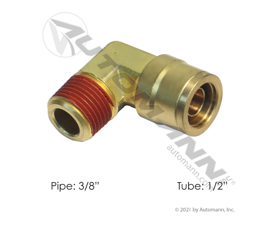 177.13B158C - Brass PLC Male Elbow 1/2 X 3/8in