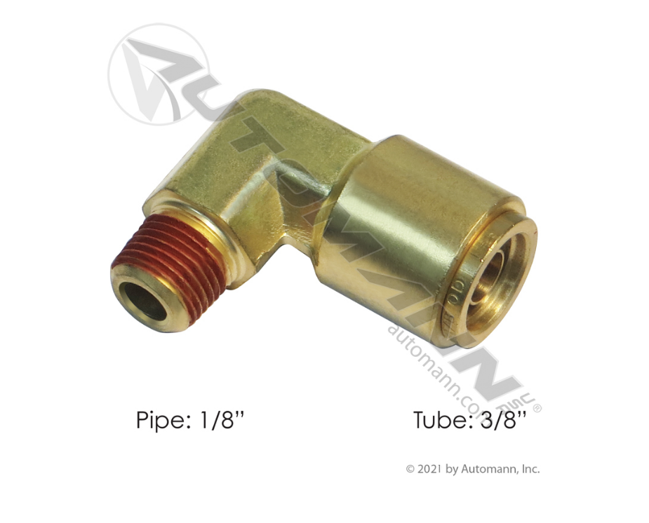 177.13B156A - Brass PLC Male Elbow 3/8 X 1/8in