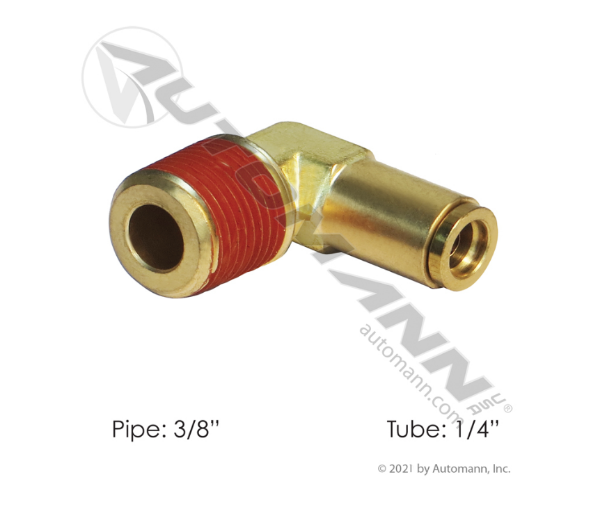 177.13B1525A - Brass PLC Male Elbow 5/32 X 1/8in