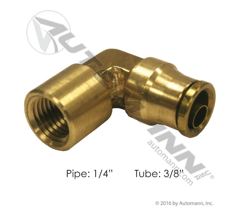 177.13B706B - Brass PLC Female Elbow 3/8 X 1/4in