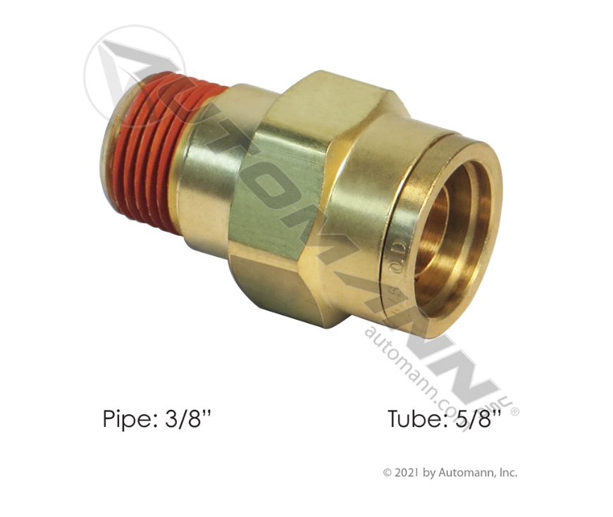 177.13B6810C - Brass PLC Male Connector 5/8 X 3/8in