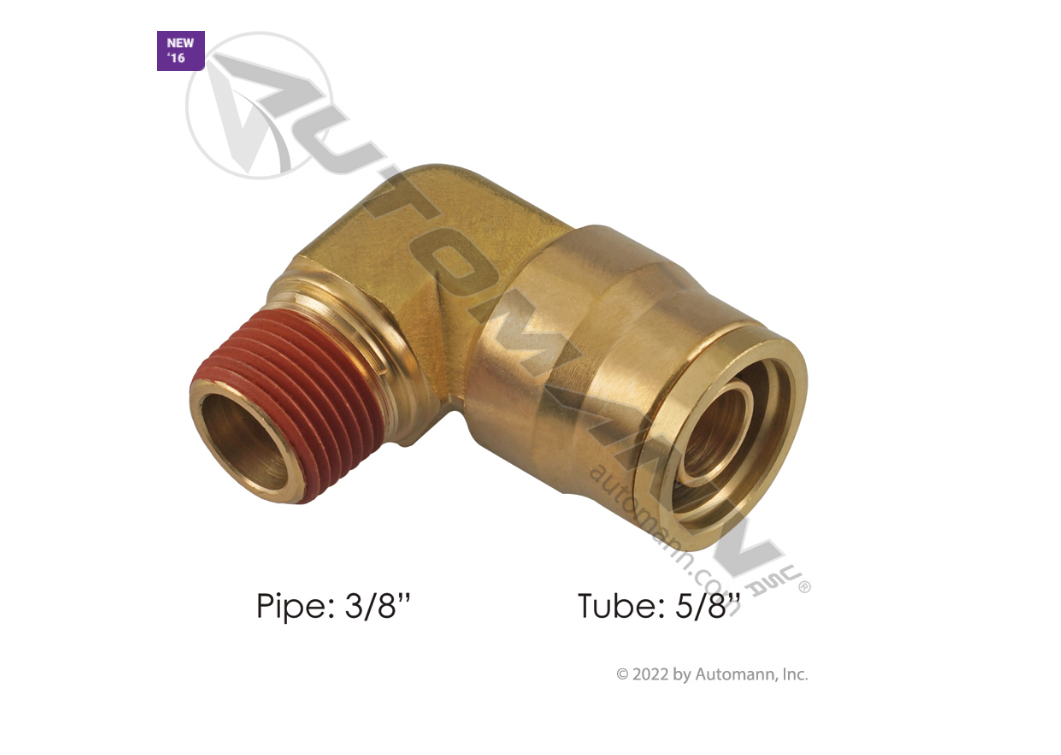 177.13B1510C - Brass PLC Male Elbow 5/8 X 3/8in