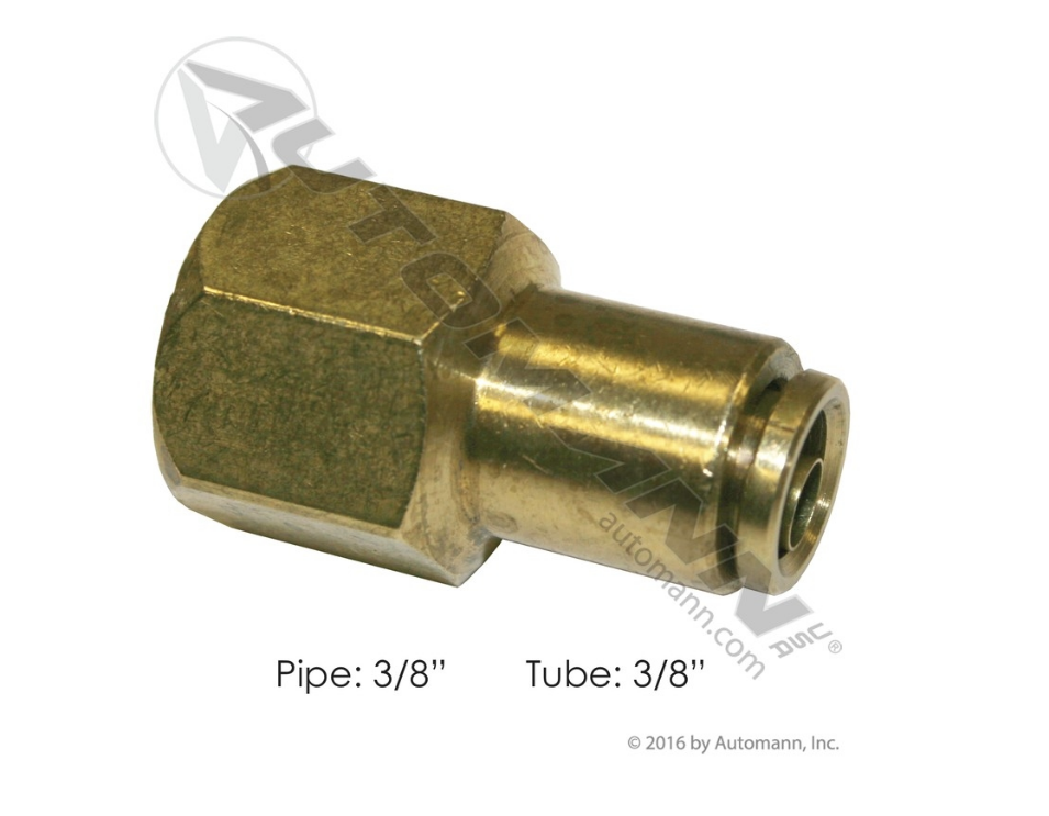 177.13B666C - Brass PLC Female Connector 3/8 X 3/8in