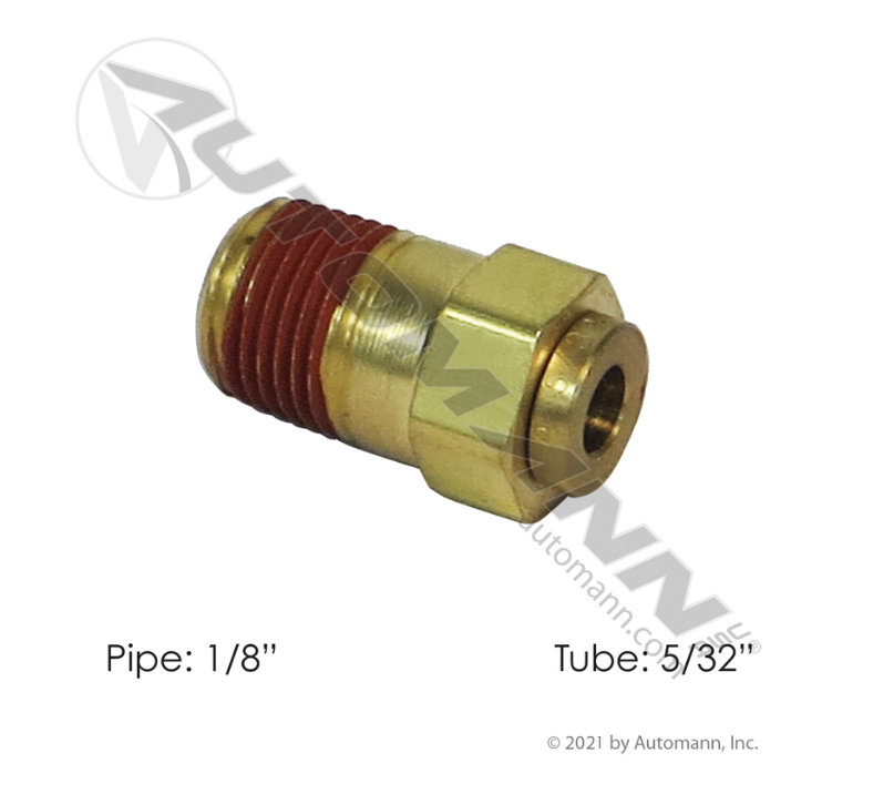 177.13B6825A - Brass PLC Male Connector 5/32 X 1/8in