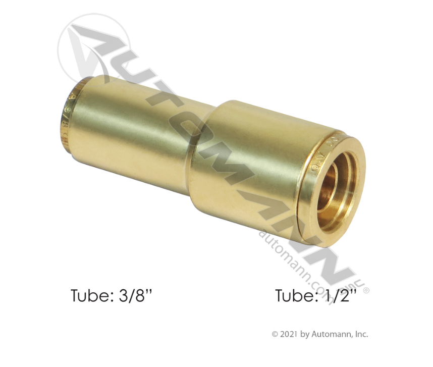 177.13B6268 - Brass PLC Reducing Union 1/2in to 3/8in