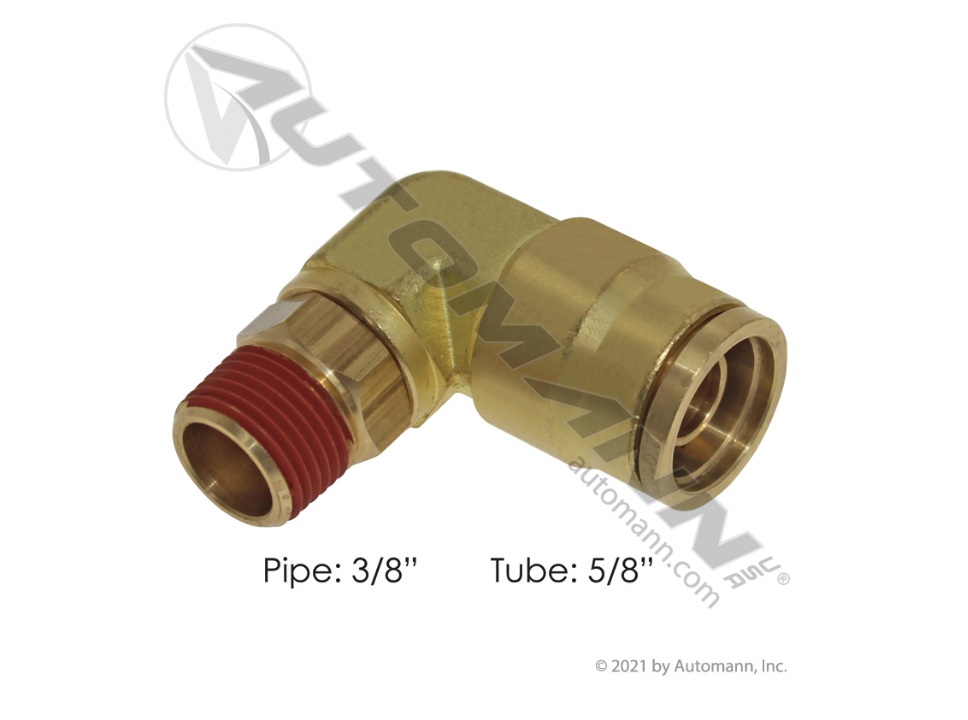 177.13B6910C - Brass PLC Male SWL Elbow 5/8 X 3/8in