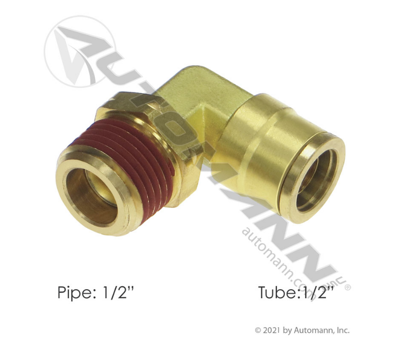 177.13B698D - Brass PLC Male SWL Elbow 1/2 X 1/2in