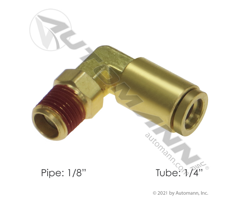 177.13B694A - Brass PLC Male SWL Elbow 1/4 X 1/8in