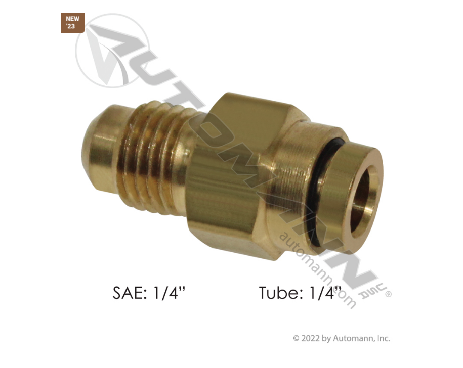 177.13B684S4 - Brass PLC Male Connector 1/4 x 1/4in SAE