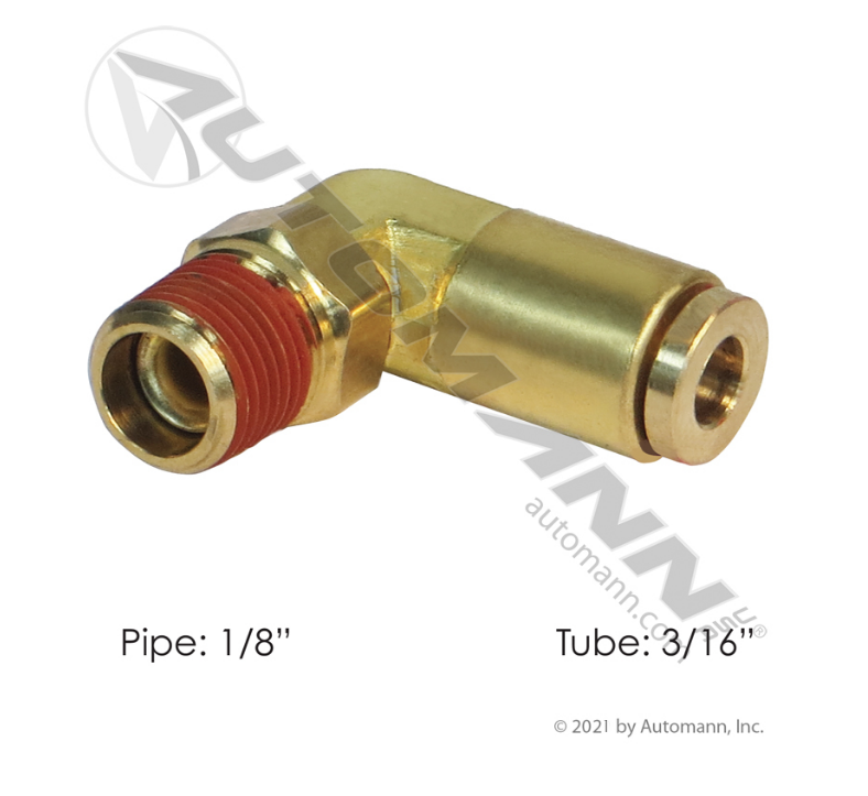 177.13B693A - Brass PLC Male SWL Elbow 3/16 X 1/8in