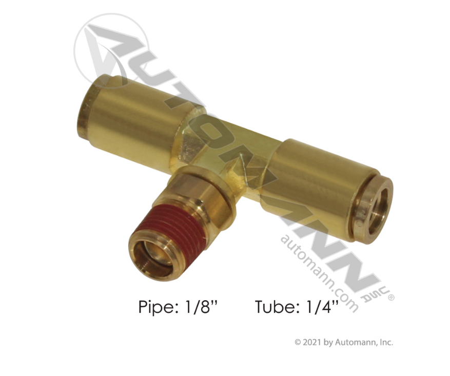 177.13B724A - Brass PLC Male Branch Tee 1/4 X 1/8in