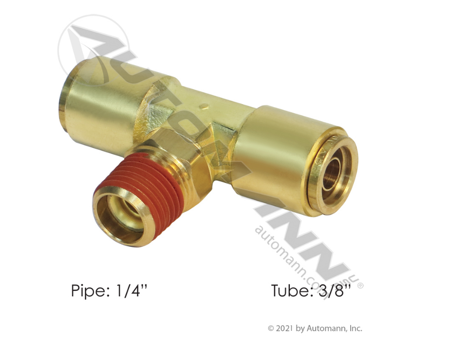 177.13B726B - Brass PLC Male Branch Tee 3/8 X 1/4in