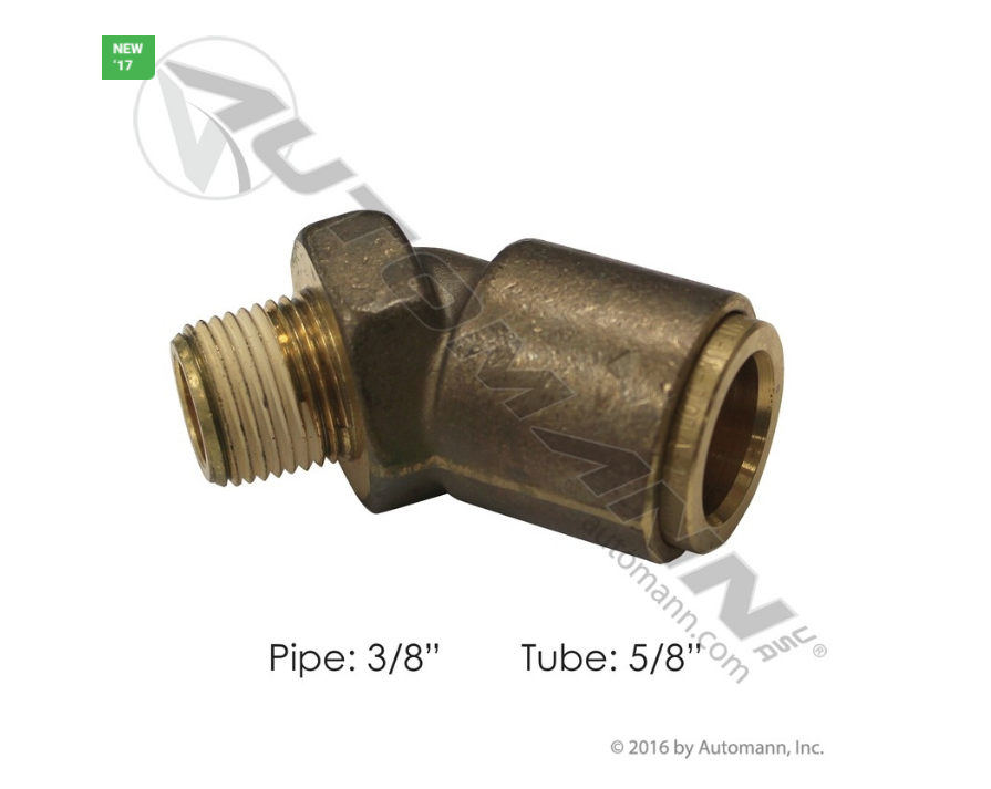 177.13B1710C - Brass PLC 45 Deg NS Elbow 5/8 X 3/8in