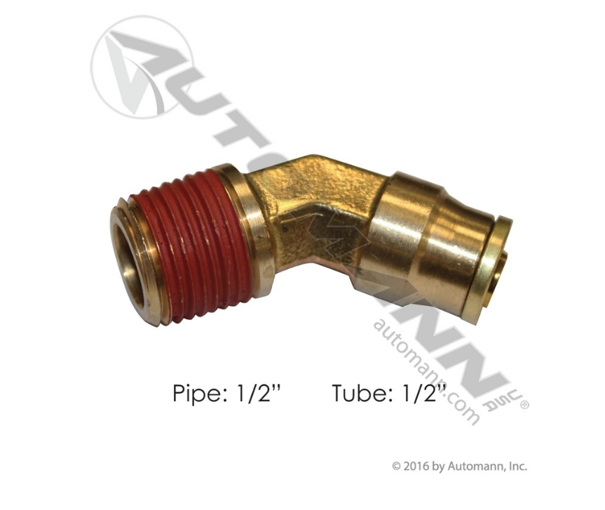 177.13B178D - Brass PLC 45 Deg NS Elbow 1/2 X 1/2in