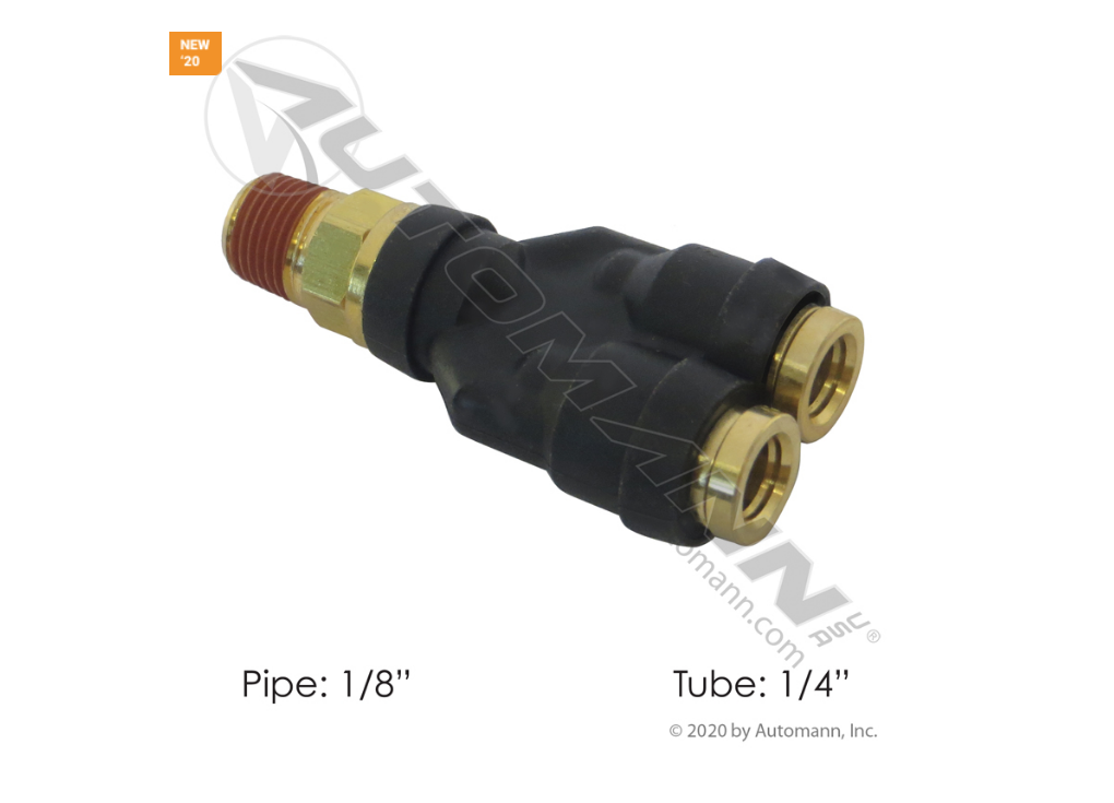 177.12C6142 - PLC Male Branch Y DOT 1/4in X 1/8in