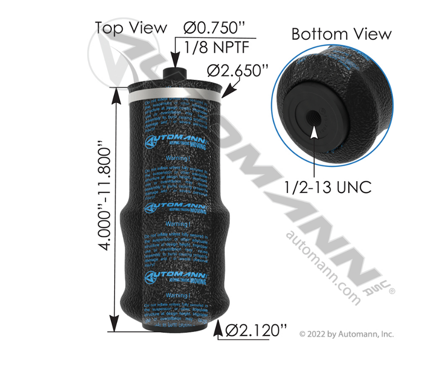 ABSZ70-7081 - Air Spring Cabin (7081, 1S5-038, 11010043, 11020076)