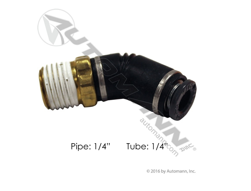 177.11744B - PLC 45 Deg Swivel Male Elbow 1/4 X 1/4in