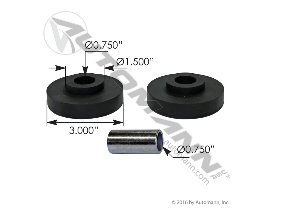 M17341 - Radiator Mount Bushing Kit Freightliner