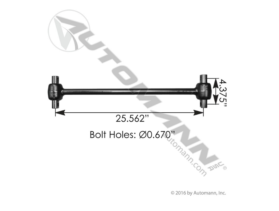 TMR553 - Torque Rod 25.560in Peterbilt