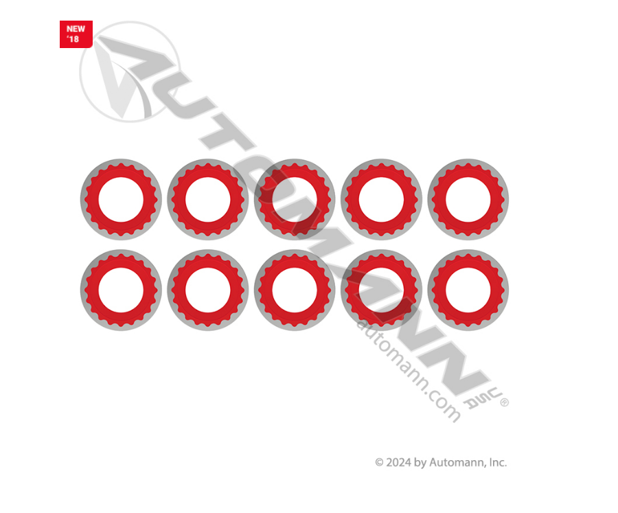 830.52301R-10 - AC Compressor Stat Seal Gasket Red 10pk