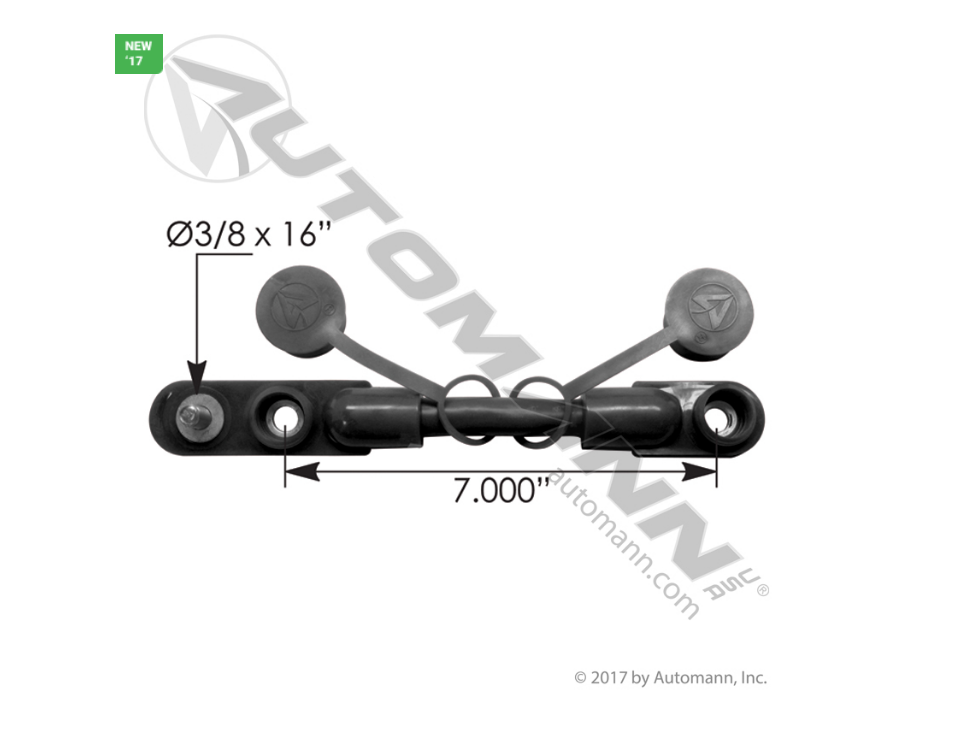 178.2020BK - Cable Overmolded Harness 2/0 7in Black