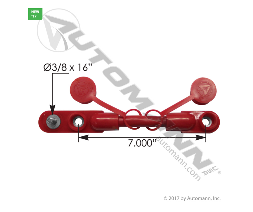 178.2020RD - Cable Overmolded Harness 2/0 7in Red