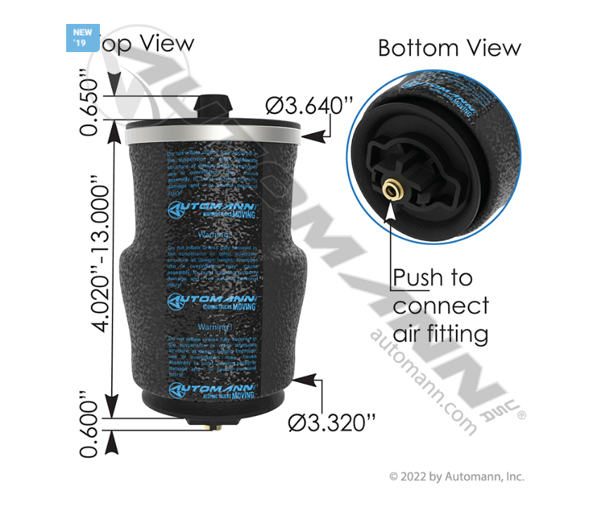 ABSZ70-6610 - Air Spring Cabin Freightliner (1868661000)