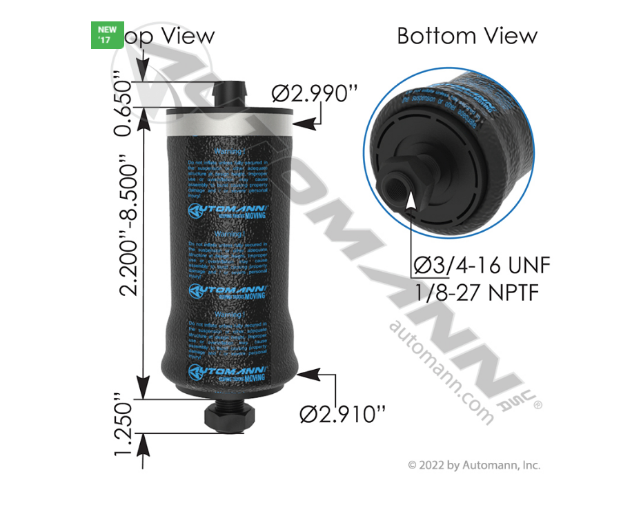 ABSZ70-7164 - Air Spring Cabin (R816002, 7164)