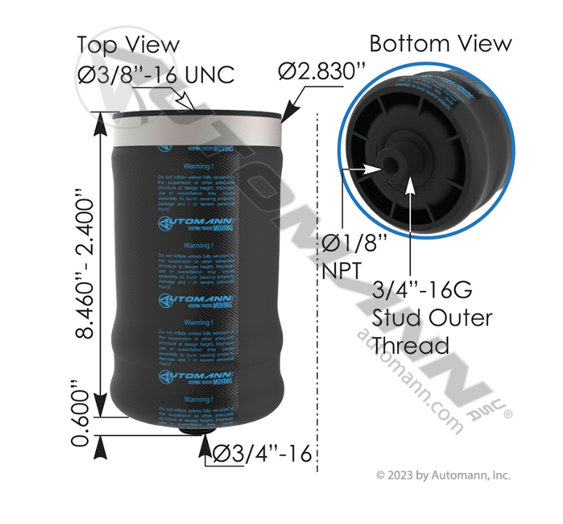 ABSZ70-7001 - Air Spring Cabin (7001, 67770, 11020023, 11010023)