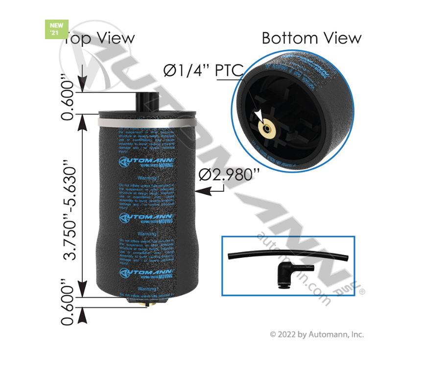 ABSZ70-K001 - Air Spring Cabin (1104K001, 25333101)