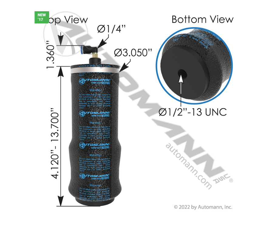 ABSZ70-7208 - Air Spring Seat (7208, W028127208, W023587208)