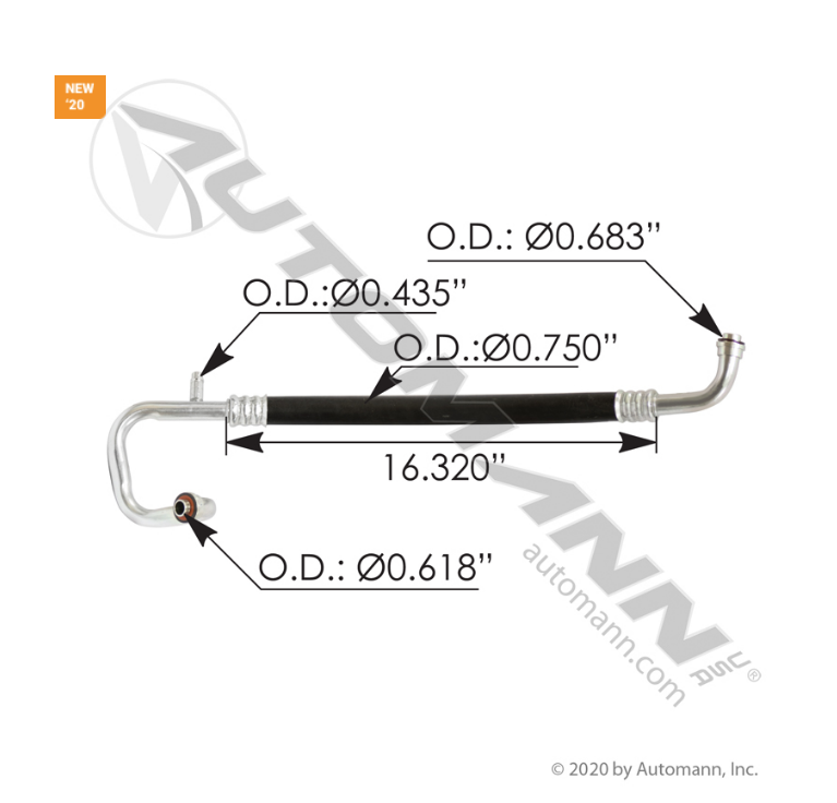 830.946012 - AC Hose Assy Freightliner