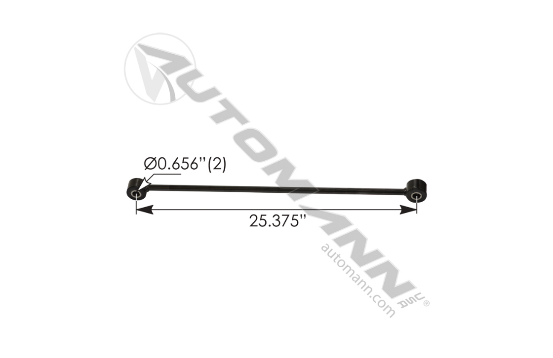 TRR7501 - Radiator Support Rod Peterbilt (F651080637094, F656058637904)