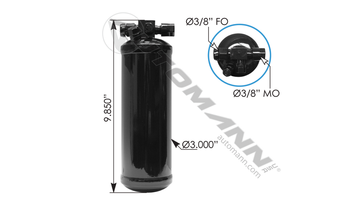 830.41009 - Air Conditioning Receiver Drier ( 7387, 07-1005A, K251-571, 1914003)