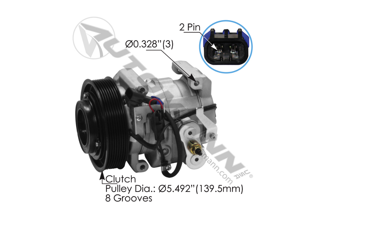 830.31301 - Air Conditioning Compressor 10S15C Type (5405A, 03-0632, 2265770000, 75R9072)