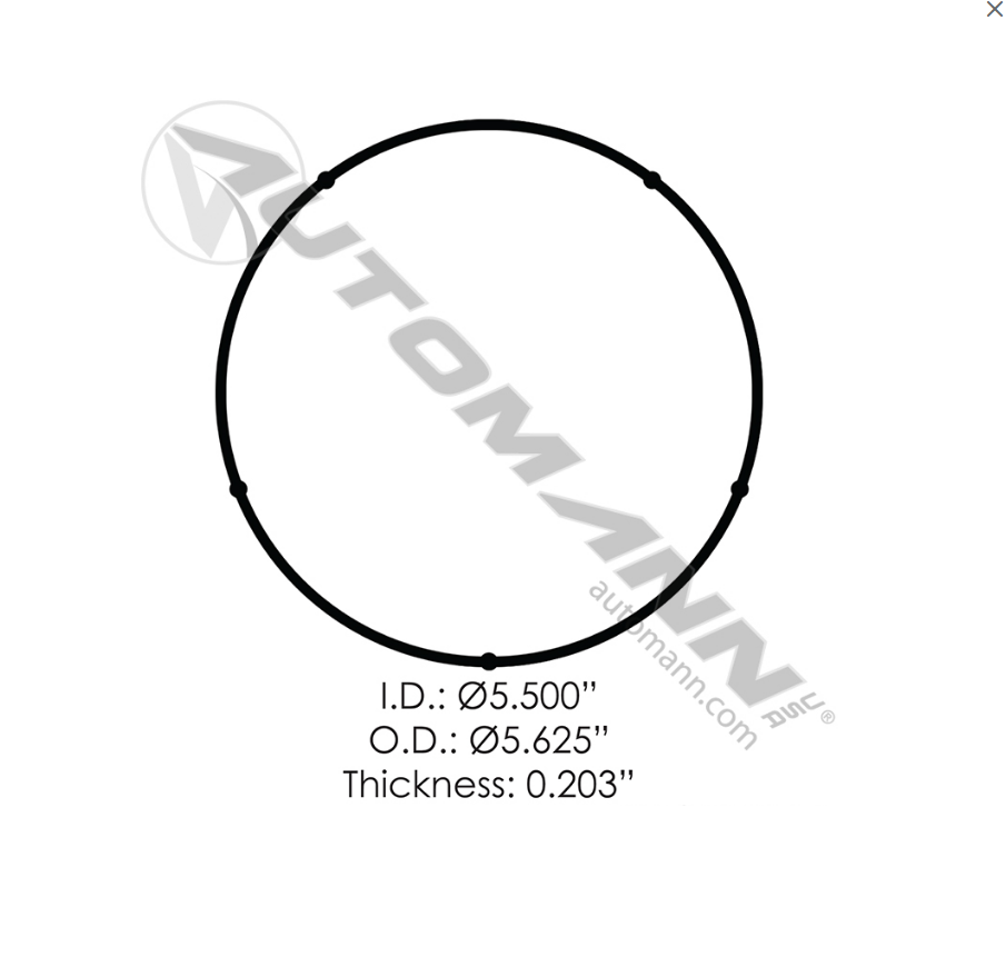 840.TH46387GEL - Thermostat Gasket Detroit DD15 ( 004.030, A4722030080, 4722030080)