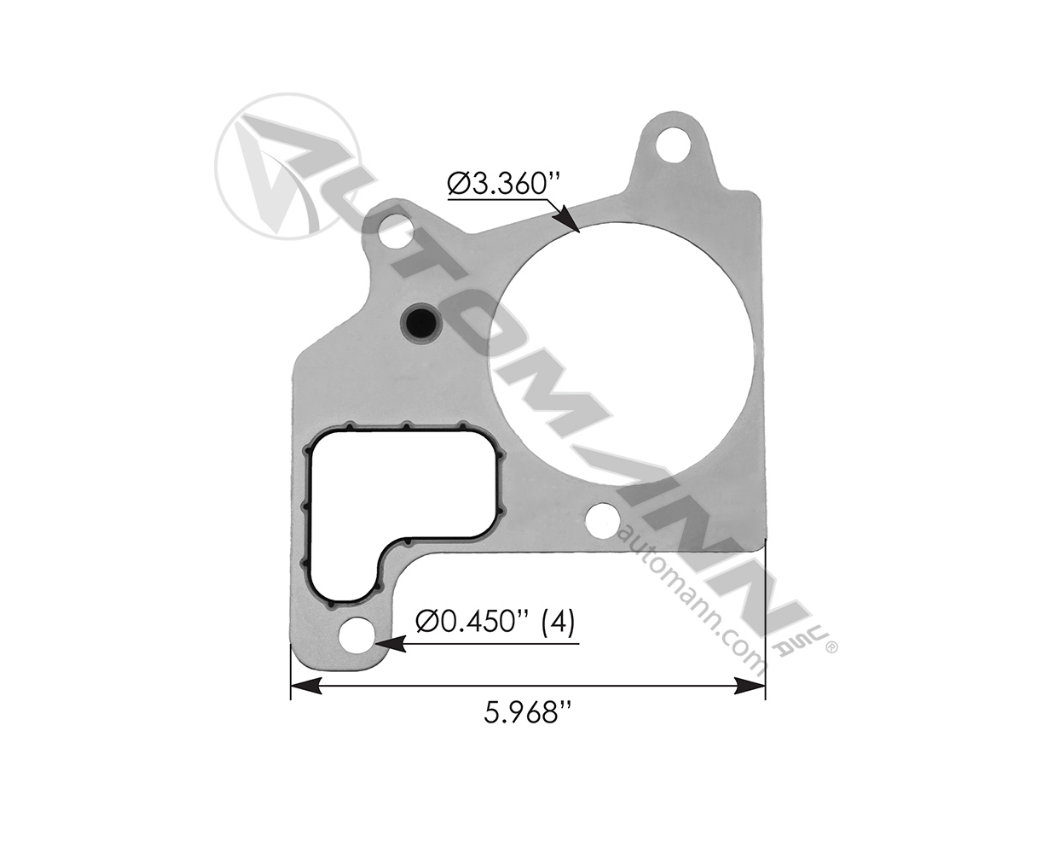 840.TH2673G - Thermostat Housing Gasket Cummins ISX (3682673)