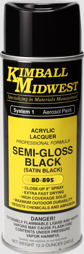 ULTRA PROMAX Gloss Black Spray-On Acrylic Lacquer 12 oz