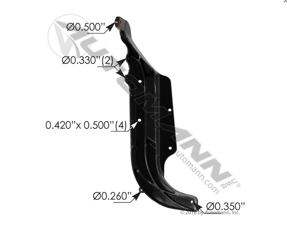 564.46462 - Hood Pivot Bracket LH Freightliner P3