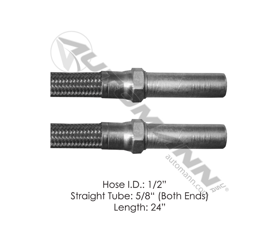 177.10324 - Discharge Hose 2 Straight Tube Ends 24in