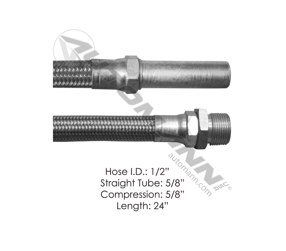 177.10424 - Discharge Hose 1 Tube 1 Compression 24in ( 19DY024, 142124, 462024)