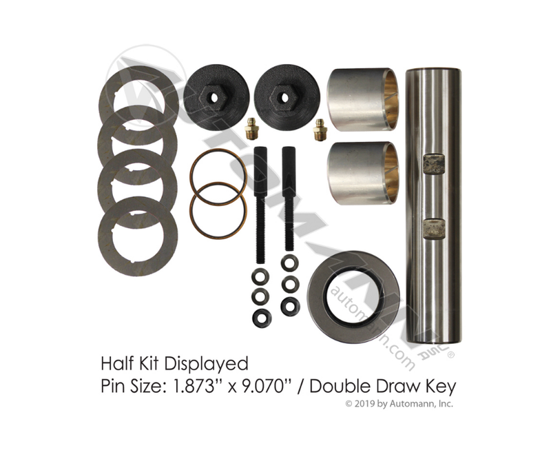 460.534B King Pin Kit for Dana/Spicer Axles | Double Draw Key Slots