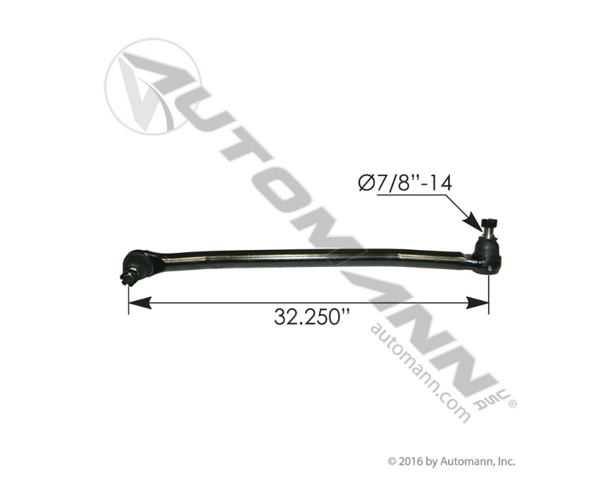 463.DS4630 - Drag Link 32.250in C to C Freightliner (1413212000, 1416330000, 1417322000)