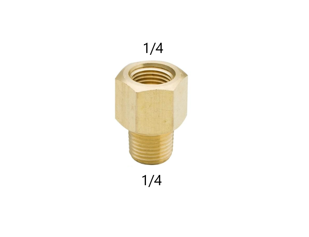RP4006-M8-F8 - Pipe Fitting Adapter (F1/4xM1/4)