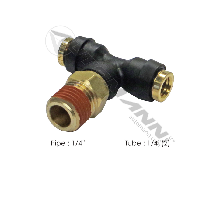 177.12C724B - PLC SWL Male Branch Tee DOT 1/4 X 1/4in