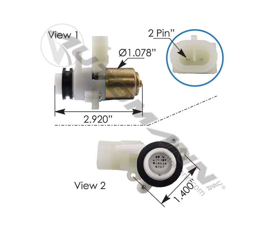 HLK7046 - Washer Fluid Pump Peterbilt (104307)