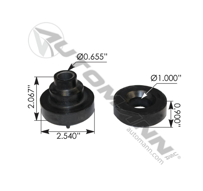 M75001 - Front  Motor Mount Bushing Peterbilt (21210AB, MR1001)