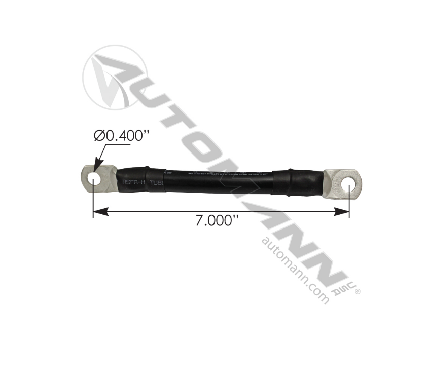 178.2009BK - Cable Batt Stackable 2/0 7in Black (04315, 058118)