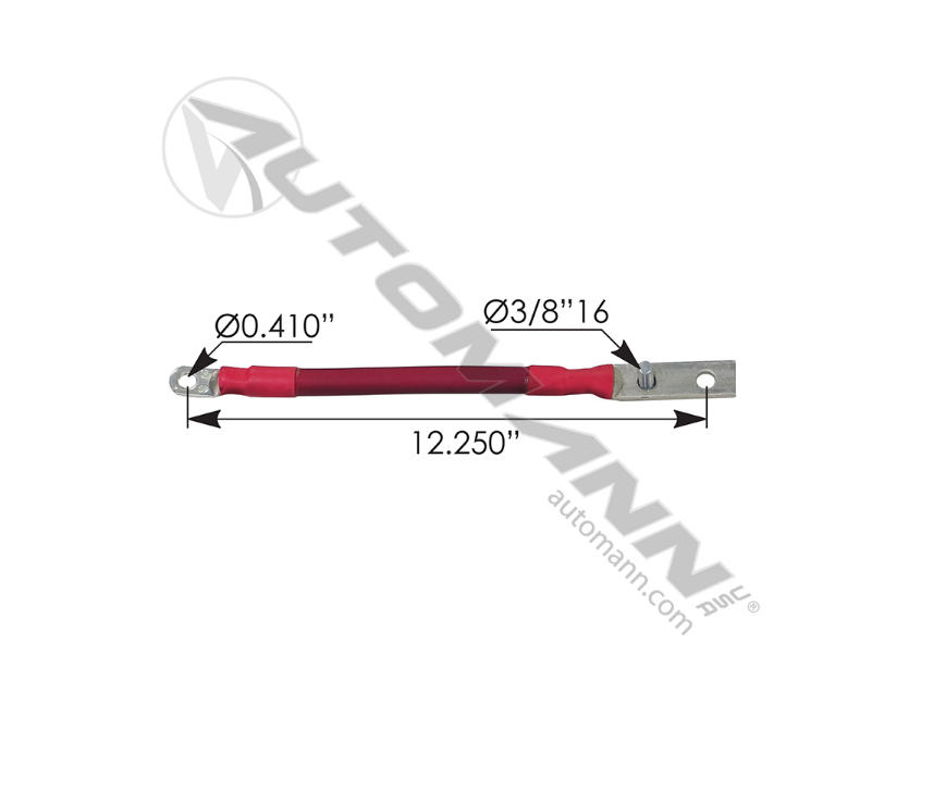178.2028RD - Cable Positive 2/0 12in Red Freightliner ( A0692172012)
